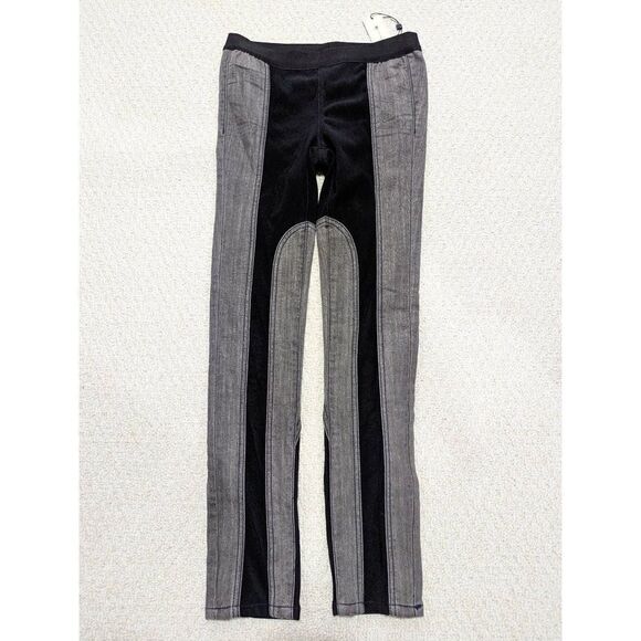 BCBGMaxazaria Women's Dark and Ligh Washed Jackson Moto Leggings Size Small - Picture 1 of 5